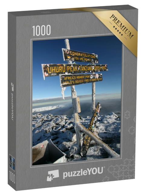 Puzzle 1000 pezzi „La cima innevata del Kilimanjaro, Tanzania, Africa“