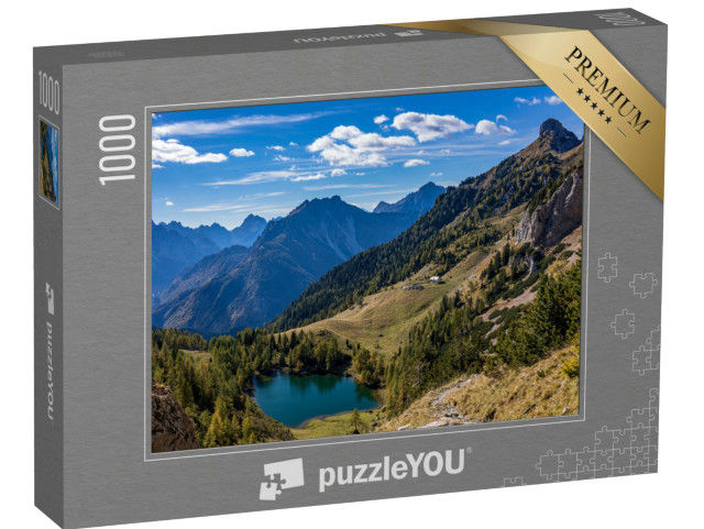 Puzzle 1000 pezzi „Una bella giornata di sole autunnale nelle Alpi del Friuli Venezia-Giulia, Italia“