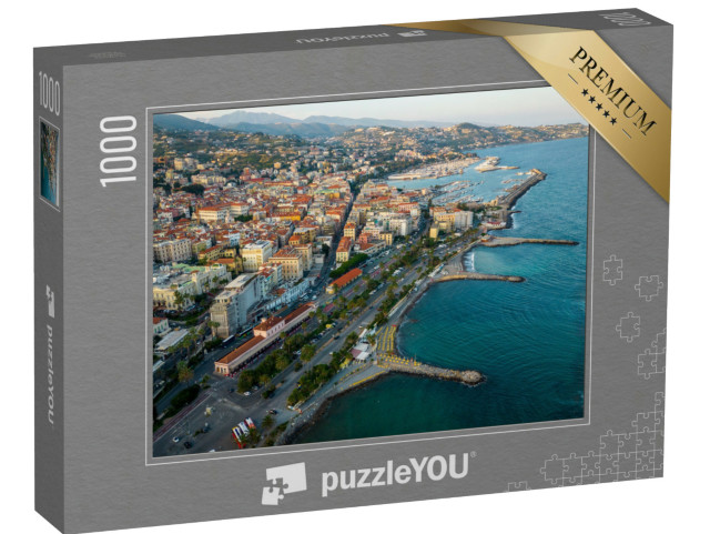 Puzzle 1000 pezzi „Aerea di Sanremo, Liguria Città costiera italiana famosa per il suo festival musicale“