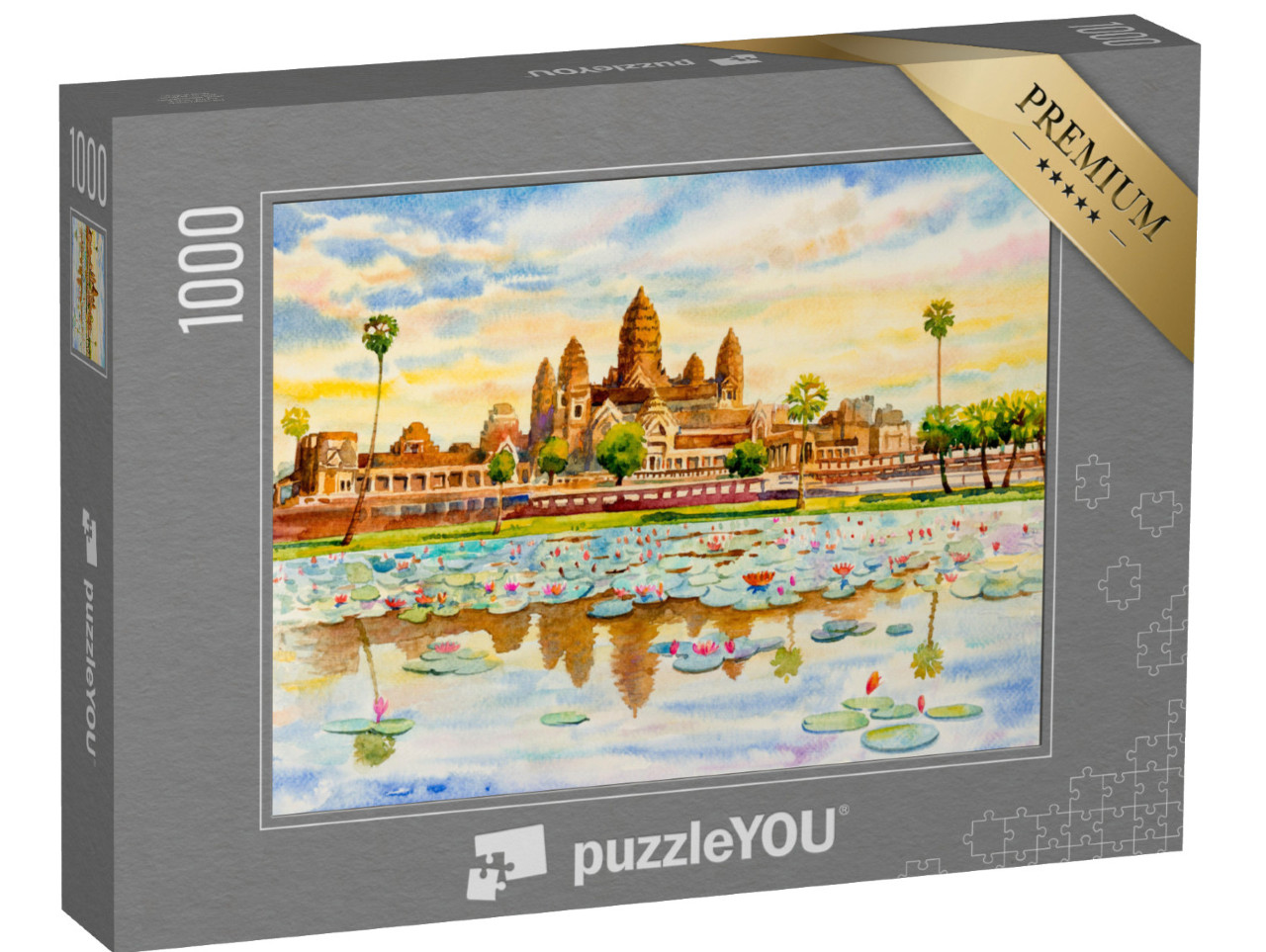 Puzzle 1000 pezzi „Angkor Wat, Cambogia“