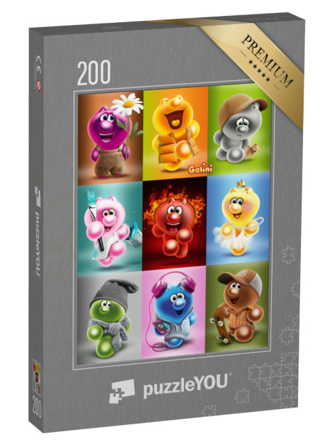 Puzzle 200 pezzi „Gelini Collage“
