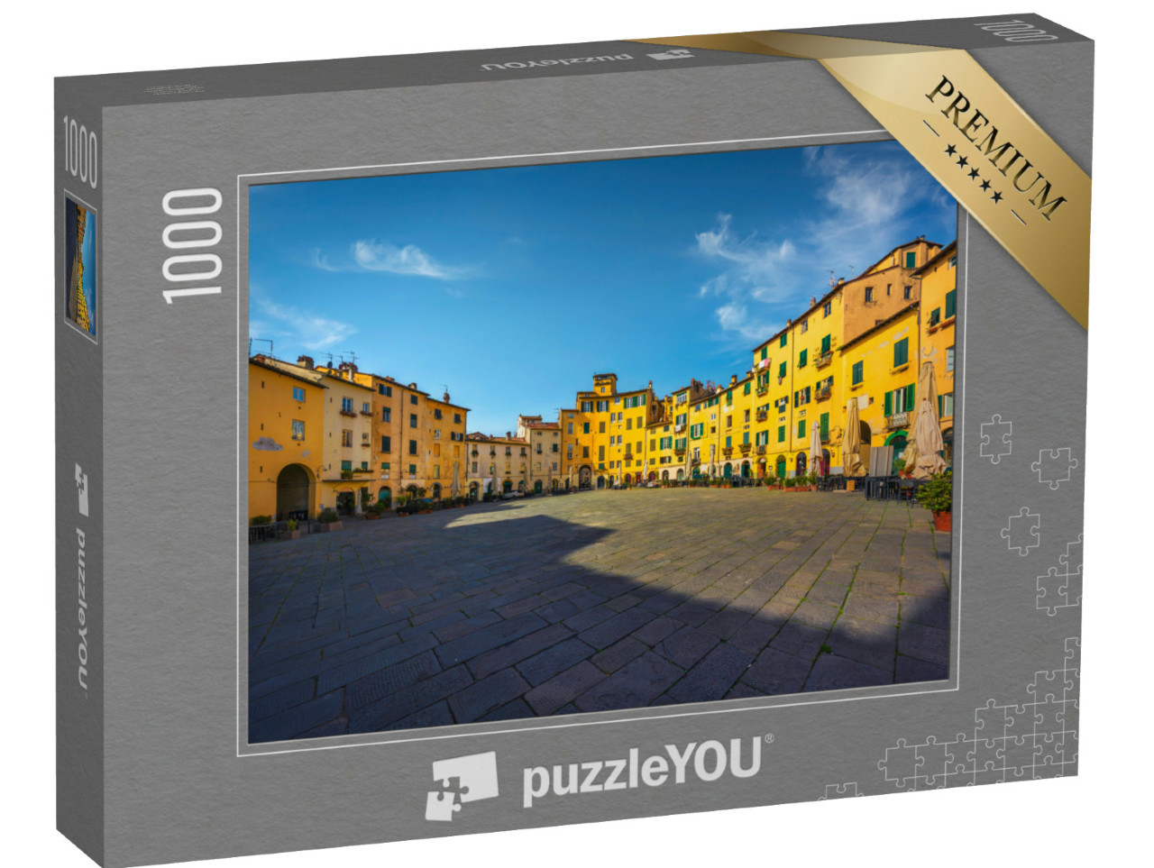 Puzzle 1000 pezzi „Lucca, Piazza dell'Anfiteatro. Toscana, Italia, Europa.“
