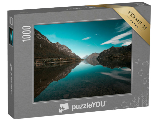 Puzzle 1000 pezzi „Lago d'Idro Italia paesaggio fotografia bella acqua riflessione“