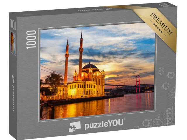 Puzzle 1000 pezzi „La Grande Moschea Imperiale di Istanbul alla luce della notte“