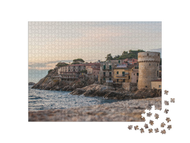 Puzzle 1000 pezzi „Case costiere all'Isola del Giglio“