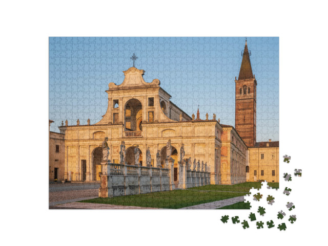 Puzzle 1000 pezzi „Vista di San Benedetto Po, Mantova, Lombardia, Italia“