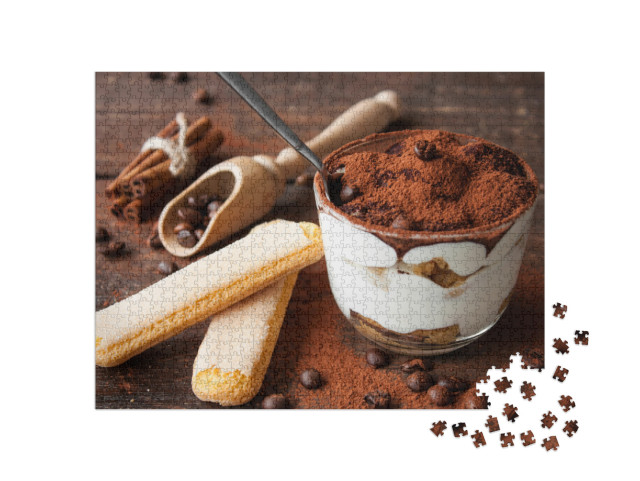 Puzzle 1000 pezzi „Tiramisù fresco fatto in casa“