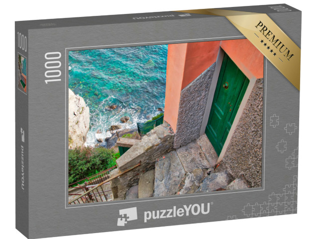 Puzzle 1000 pezzi „Italia, Manarola strade panoramiche colorate“