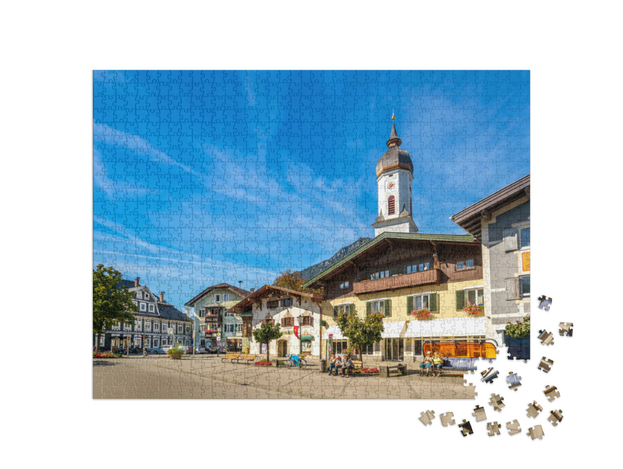 Puzzle 1000 pezzi „La bella Garmisch-Partenkirchen“