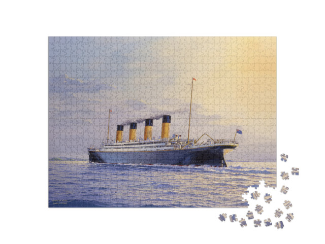 Puzzle 1000 pezzi „Il Titanic si avvicina a Queenstown“