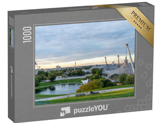Puzzle 1000 pezzi „Parco Olimpico intorno allo Stadio Olimpico di Monaco“