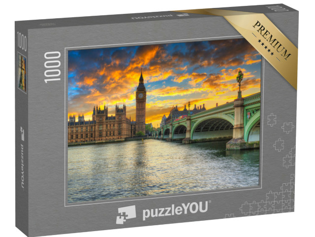 Puzzle 1000 pezzi „Big Ben e Palazzo di Westminster, Londra, Regno Unito“