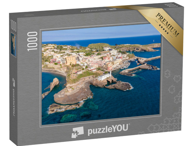 Puzzle 1000 pezzi „Veduta aerea panoramica dell'isola di Ventotene“