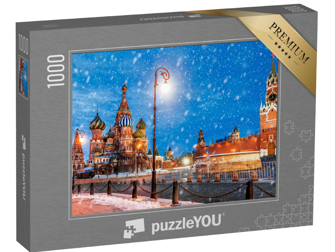 Puzzle 1000 pezzi „La Piazza Rossa a Natale, Mosca“