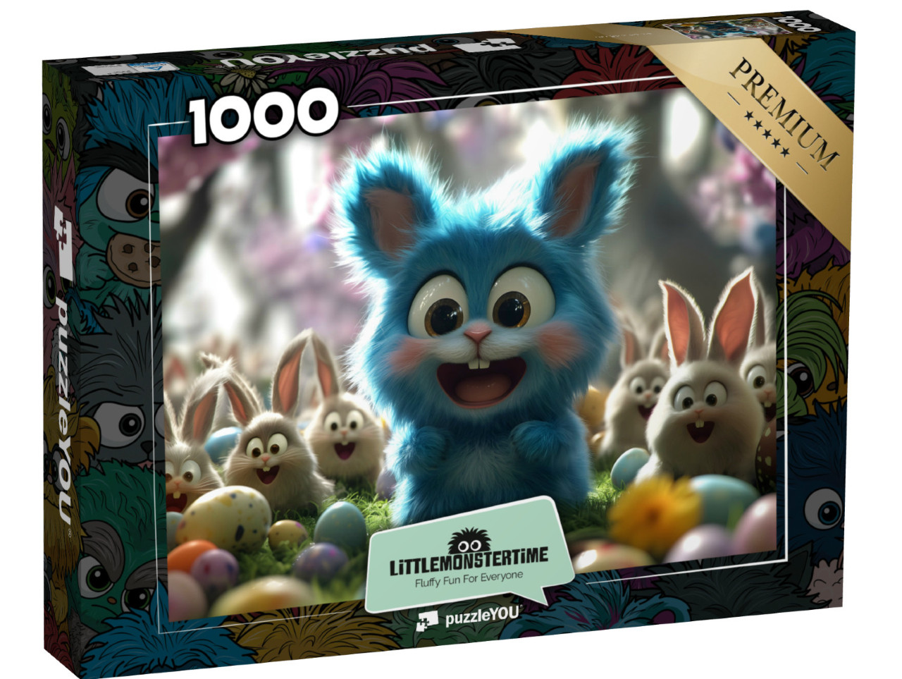Puzzle 1000 pezzi „LITTLEMONSTERTIME: The great Egg Discovery“