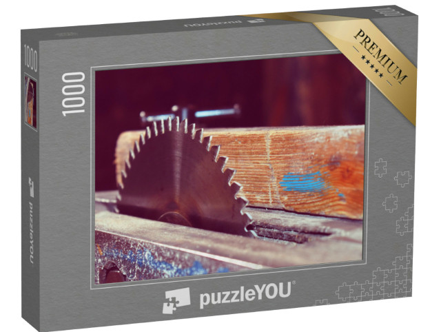 Puzzle 1000 pezzi „Sega circolare, strumento per falegnami e carpentieri“
