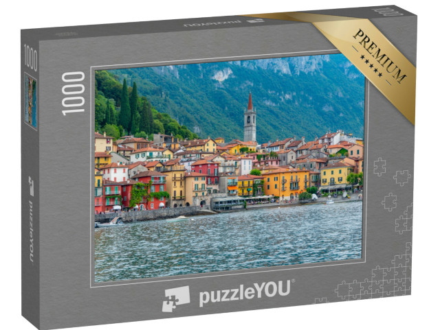 Puzzle 1000 pezzi „Varenna, città situata sul lago di Como, in Italia“