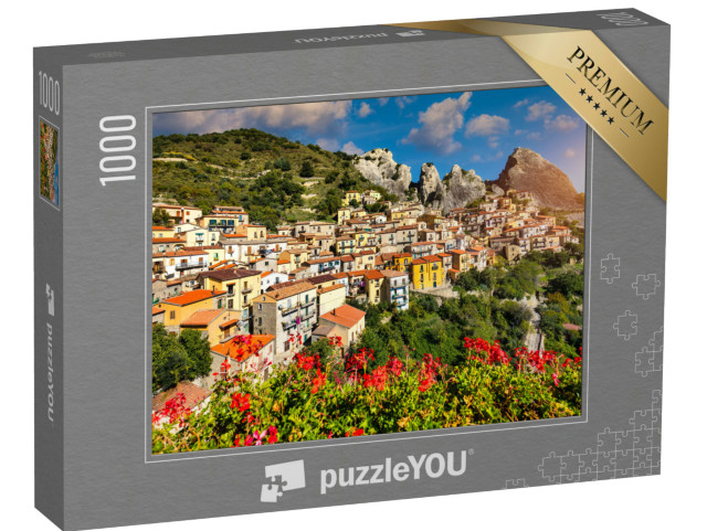 Puzzle 1000 pezzi „Castelmezzano negli Appennini, Basilicata, Italia“