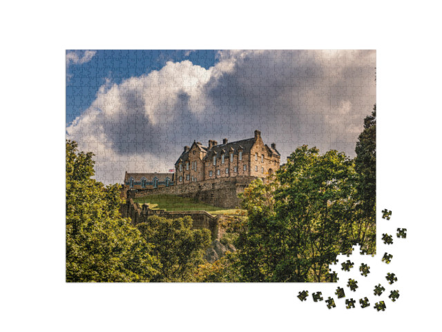 Puzzle 1000 pezzi „Castello di Edimburgo, Scozia, Europa“