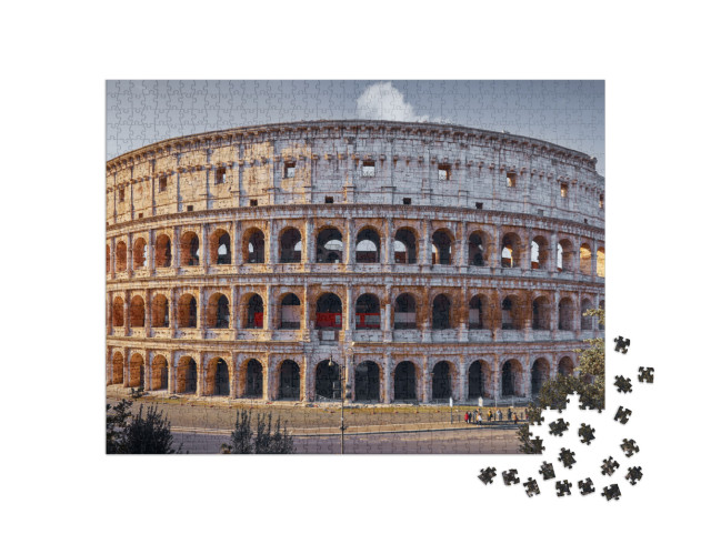 Puzzle 1000 pezzi „Colosseo romano, antiche rovine dell'anfiteatro Flavio“
