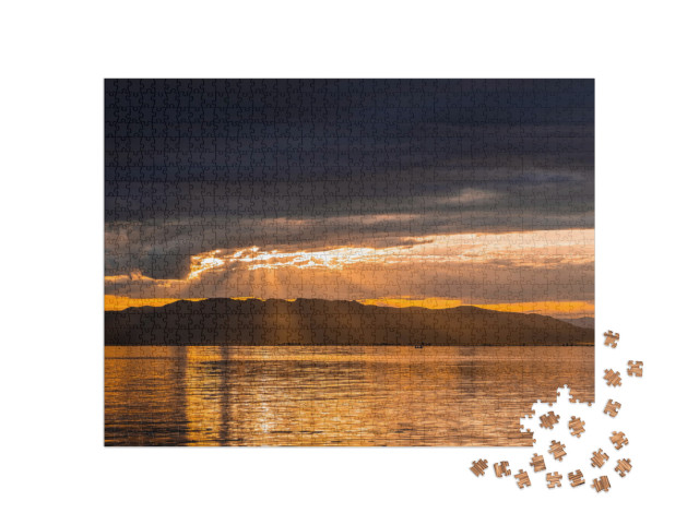 Puzzle 1000 pezzi „Tramonto sul mare“