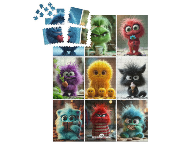 SMART SORTED® | Puzzle 1000 pezzi „LITTLEMONSTERTIME: collage“