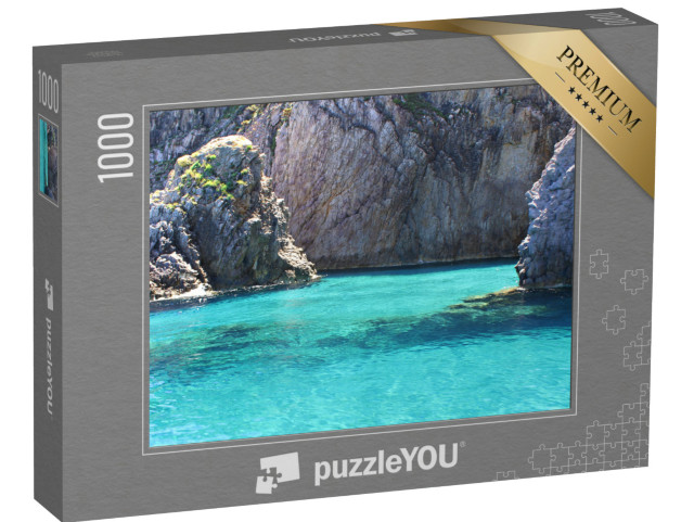 Puzzle 1000 pezzi „Italia, Lazio: Il meraviglioso mare dell'Isola di Ponza.“