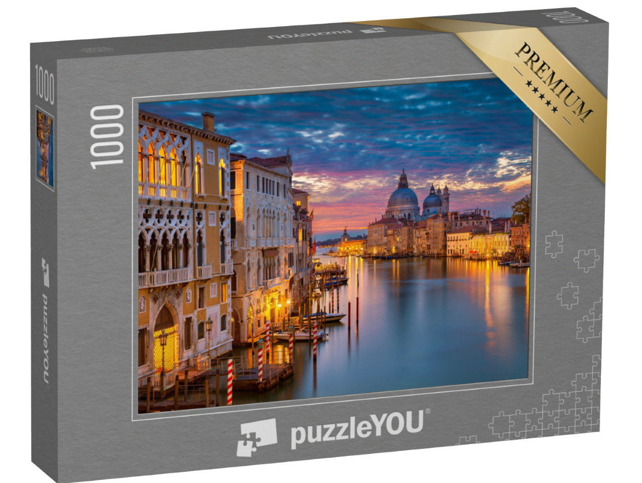 Puzzle 1000 pezzi „Calma serale sul Canal Grande, Venezia, Italia“