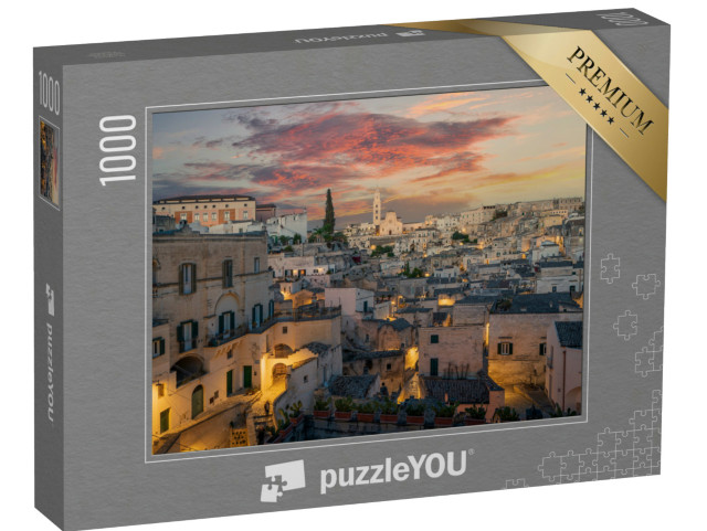 Puzzle 1000 pezzi „Matera vista sul centro storico in Italia“