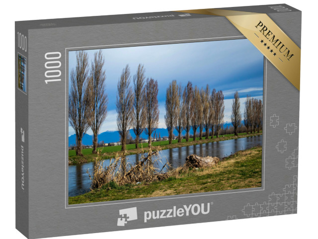 Puzzle 1000 pezzi „Paesaggi del fiume Adda in Lombardia, Italia“