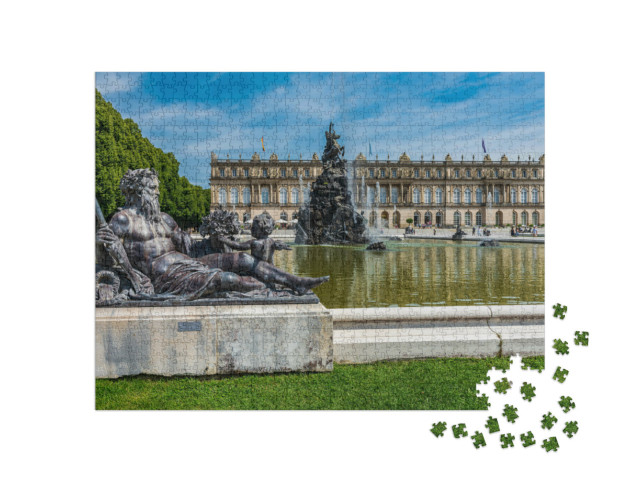 Puzzle 1000 pezzi „Edifici reali sulla Herreninsel, Chiemsee, Germania“