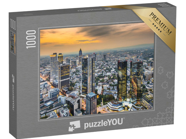 Puzzle 1000 pezzi „Francoforte, il centro finanziario della Germania“