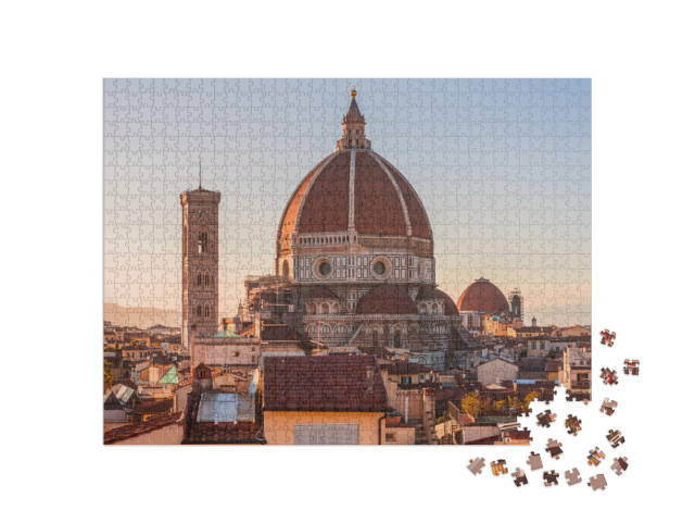Puzzle 1000 pezzi „Cattedrale di Santa Maria del Fiore a Firenze, Toscana, Italia“