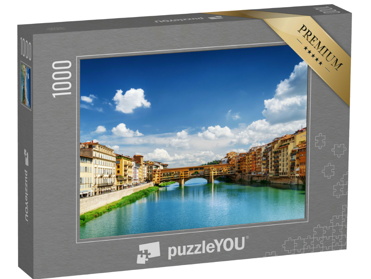 Puzzle 1000 pezzi „Ponte Vecchio sul fiume Arno a Firenze, Toscana, Italia“
