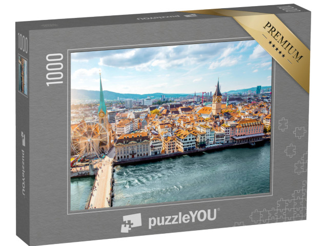 Puzzle 1000 pezzi „Centro storico di Zurigo, Svizzera“