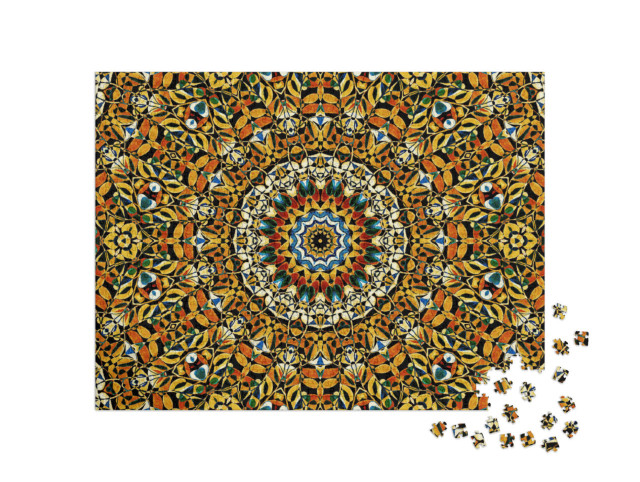 Puzzle 1000 pezzi „Acquerello in stile mandala vintage“