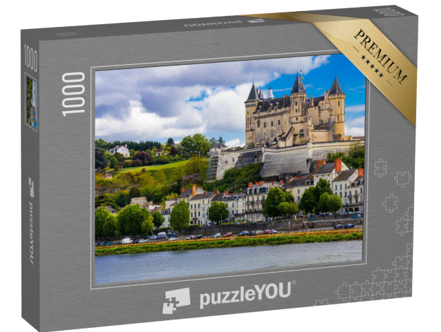 Puzzle 1000 pezzi „Castello medievale a Saumur, Valle della Loira, Francia“