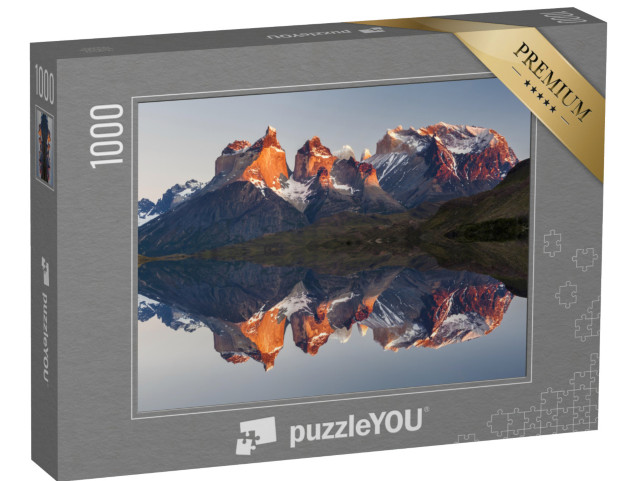 Puzzle 1000 pezzi „Maestoso paesaggio montano, Parco Nazionale Torres del Paine, Cile“