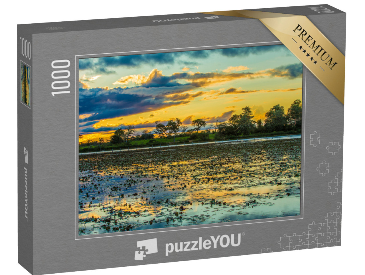 Puzzle 1000 pezzi „Tramonto colorato sul Pantanal, Brasile“