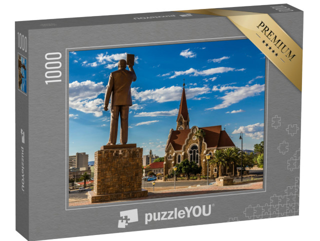 Puzzle 1000 pezzi „Monumento al primo presidente namibiano a Windhoek, Namibia“