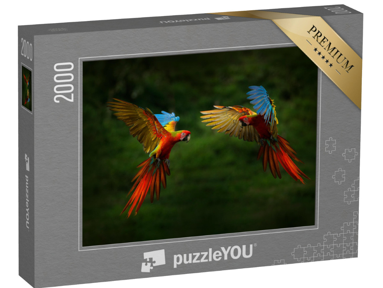 Puzzle 2000 pezzi „Pappagalli in volo“