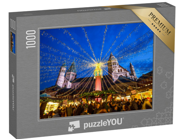 Puzzle 1000 pezzi „Il mercatino di Natale di Magonza, Germania“