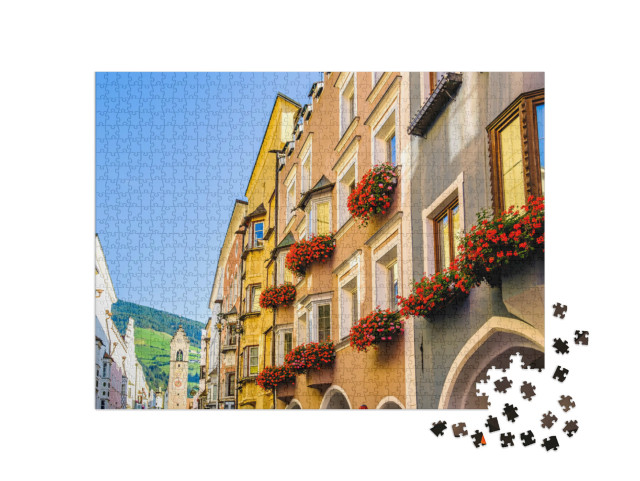 Puzzle 1000 pezzi „Il famoso centro storico di Vipiteno“