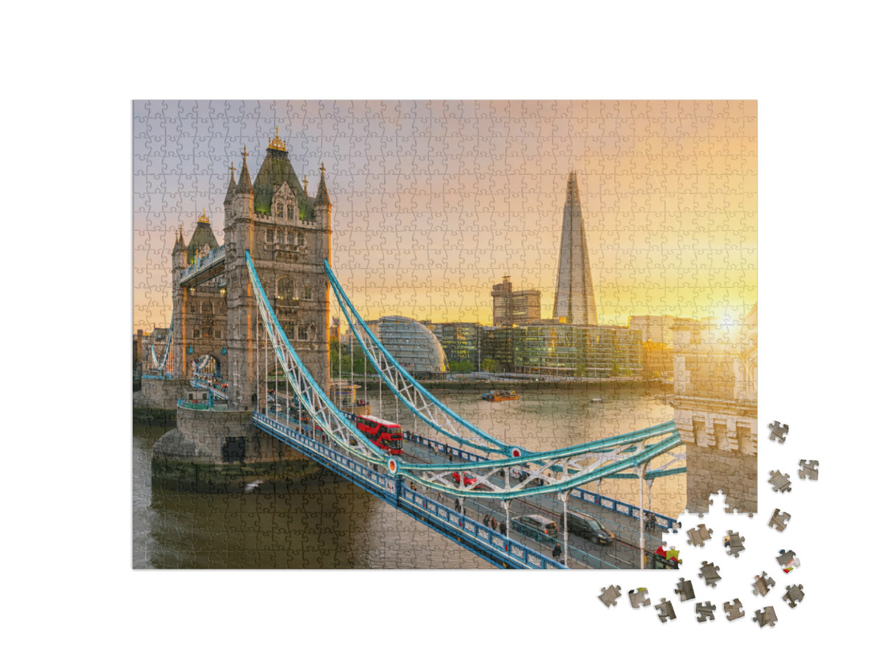 Puzzle 1000 pezzi „Ponte della Torre di Londra“