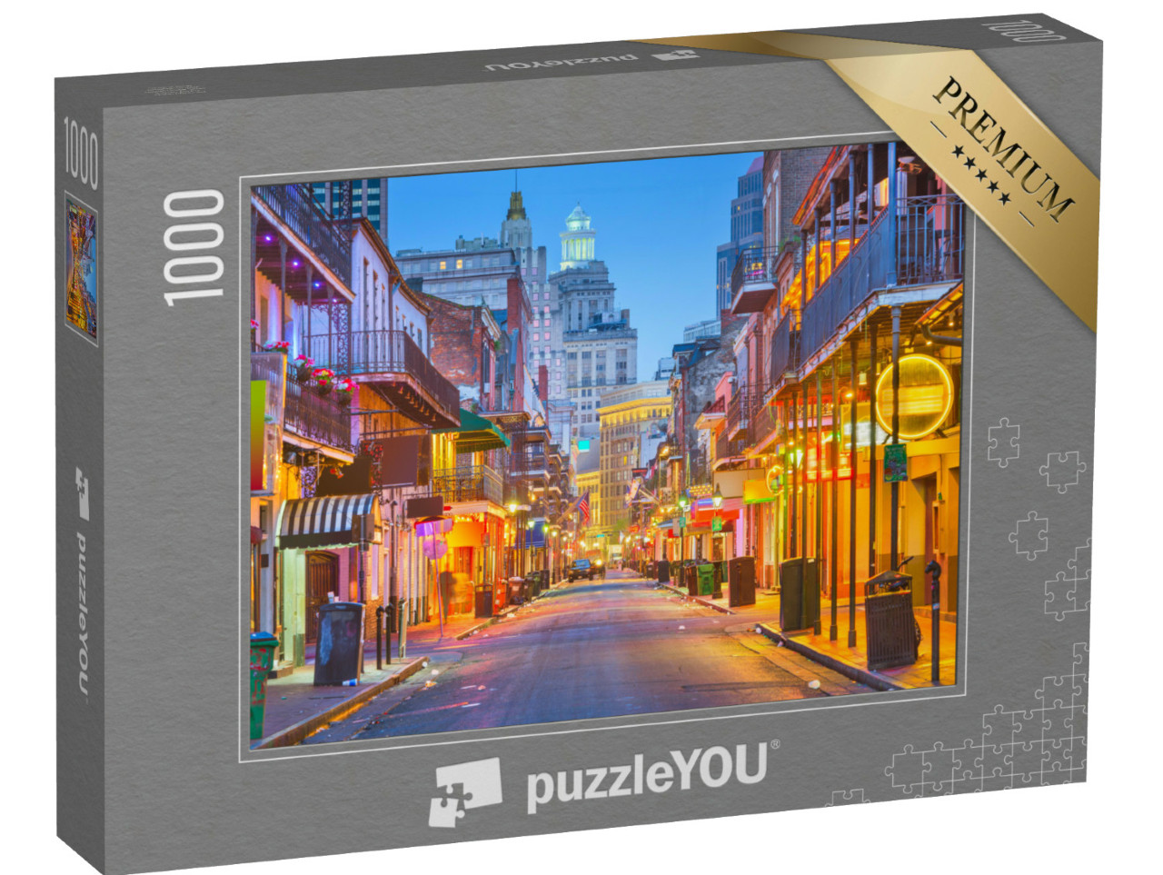 Puzzle 1000 pezzi „Bourbon Street a New Orleans, USA“