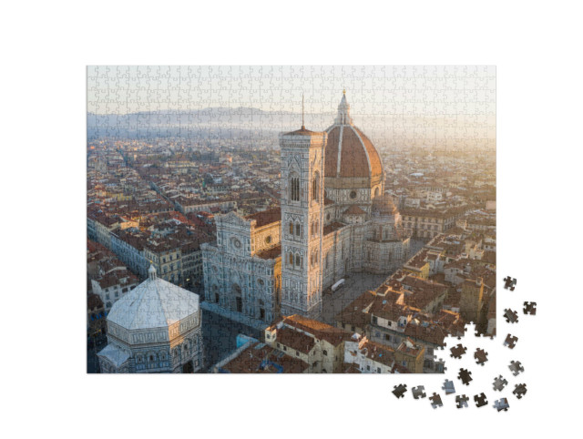 Puzzle 1000 pezzi „Il Duomo di Firenze nel centro storico“