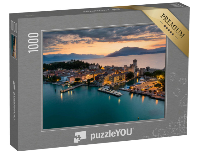 Puzzle 1000 pezzi „Alba su Sirmione sul lago di Garda“