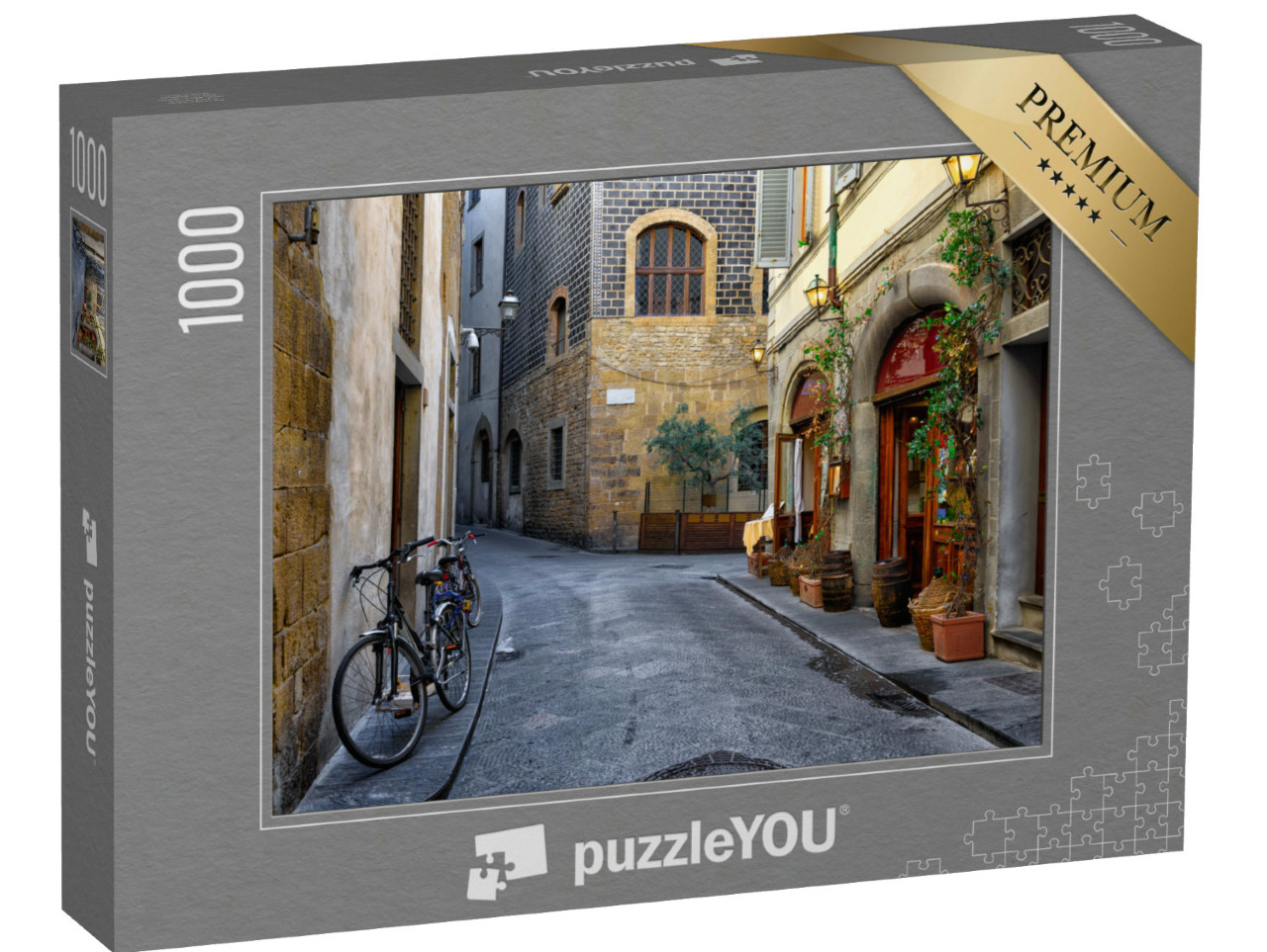 Puzzle 1000 pezzi „Strada stretta di Firenze, Toscana, Italia. Architettura e monumenti di Firenze“