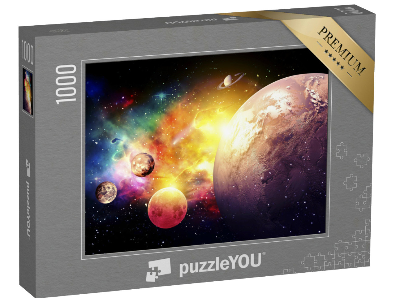 Puzzle 1000 pezzi „Pianeti della galassia“