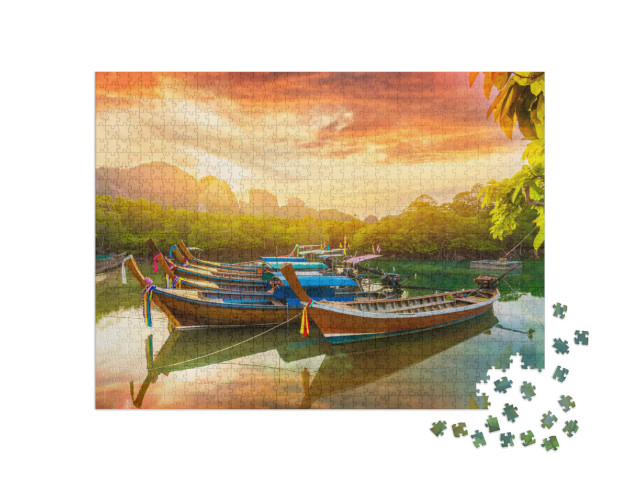 Puzzle 1000 pezzi „L'isola di Phi Phi al tramonto, Thailandia“